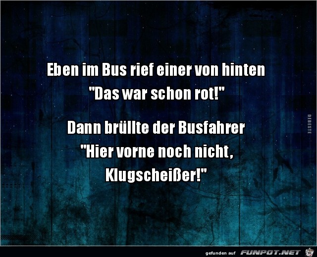 Klasse Busfahrer