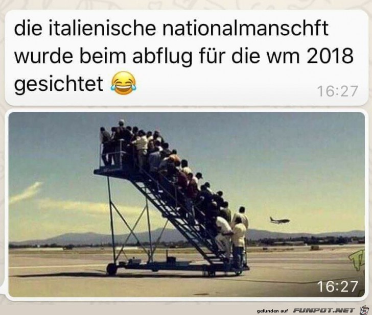 Abflug der Ital.Nationalmanschaft zur WM 2018 Abflug der Ital.Nationalmanschaft zur WM 2018