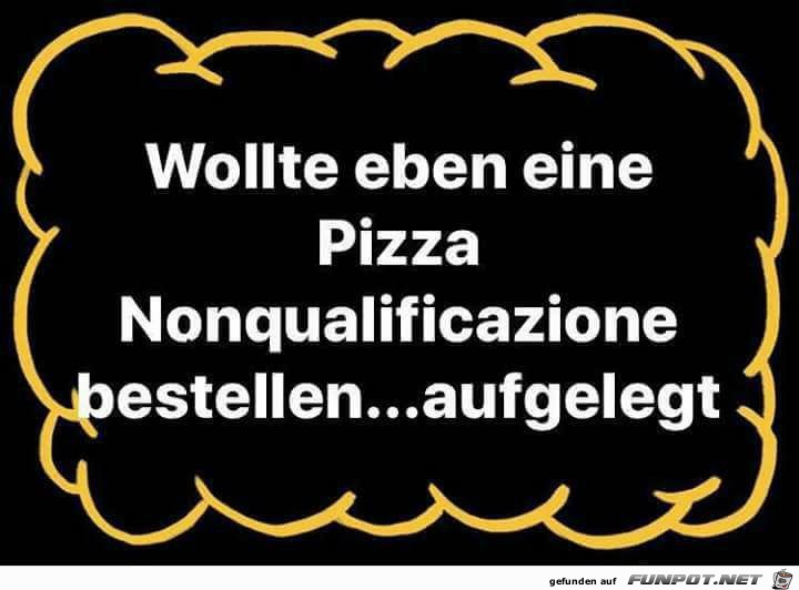 Pizza bestellen