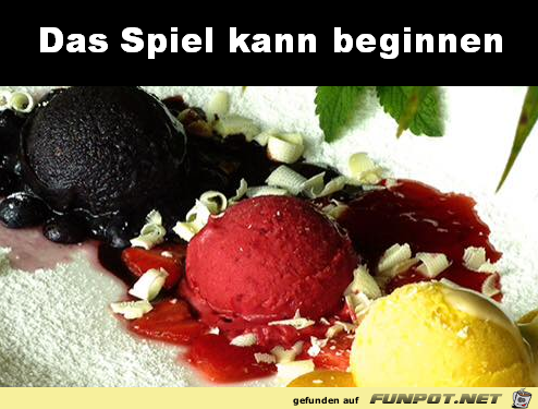 Das Eis zum Spiel