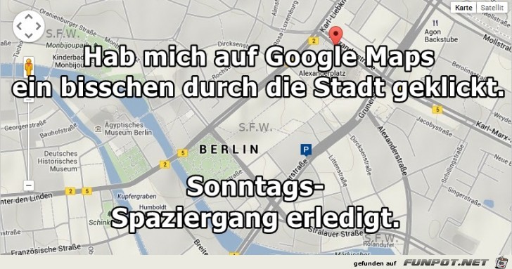 Hab mich auf Google Maps