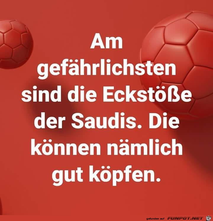 Eckstösse der Saudis Eckstösse der Saudis