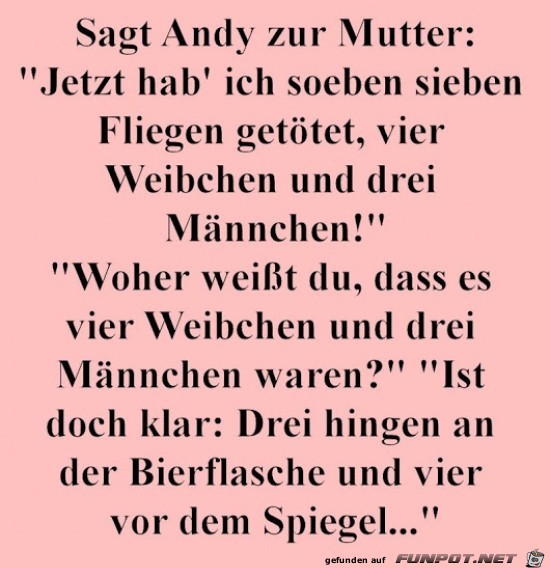 sagt Andy zur Mutter:..... sagt Andy zur Mutter:.....