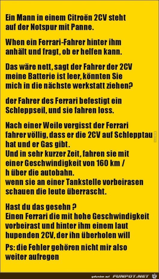 ein Mann in einem Citroen..... ein Mann in einem Citroen.....