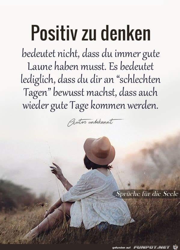 Positiv zu denken