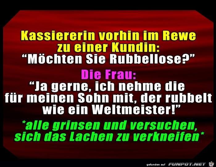 Rubbellose von Rewe