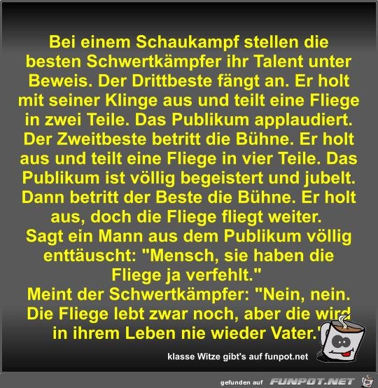 Bei einem Schaukampf stellen die besten Schwertkämpfer ihr Bei einem Schaukampf stellen die besten Schwertkämpfer ihr