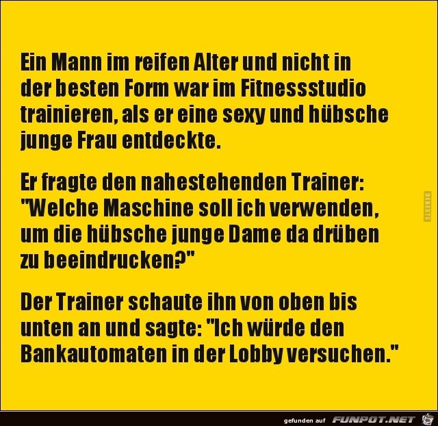 ein Mann im reifen Alter im Fitnesstudio..... ein Mann im reifen Alter im Fitnesstudio.....
