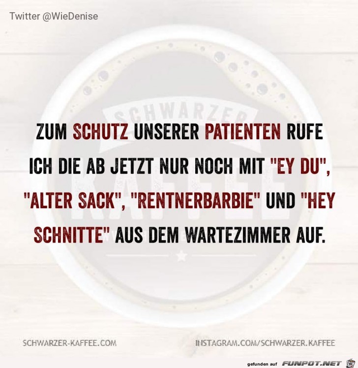 Zum Schutz unsere Patienten