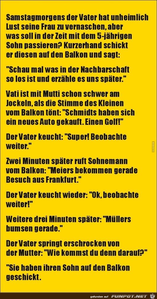 Samstagsmorgens..... Samstagsmorgens.....