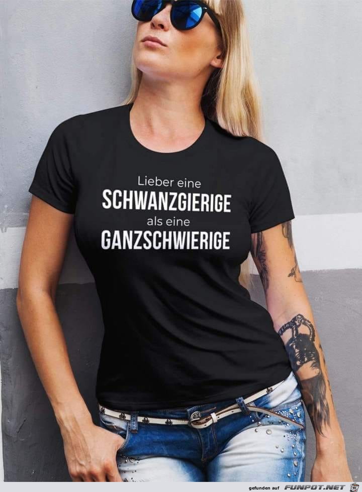 Eine Schwanzgierige