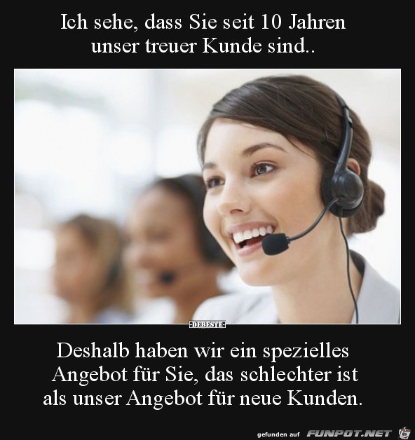 Bei jeder Hotline Bei jeder Hotline