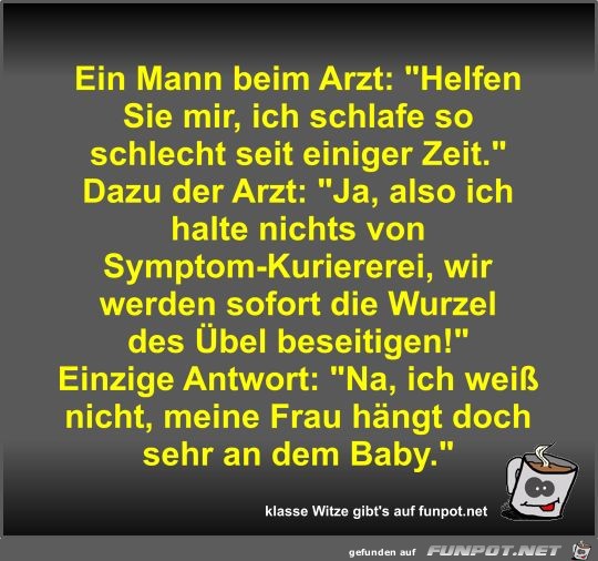 Ein Mann beim Arzt