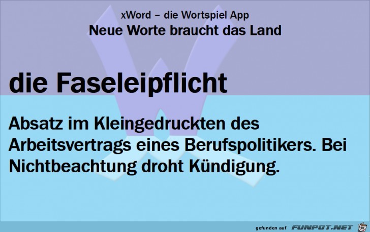 Neue-Worte-Faseleipflicht