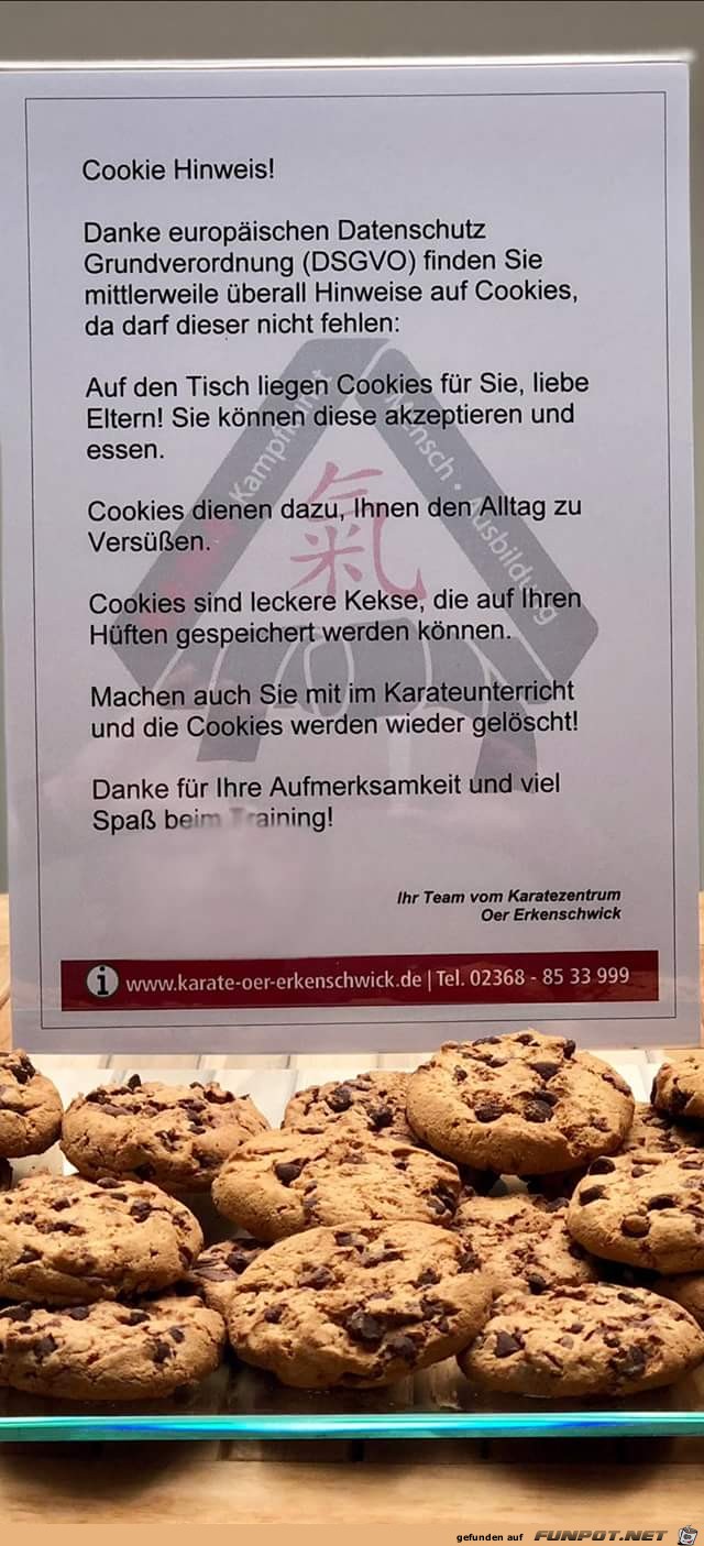 Hinweis zu Cookies