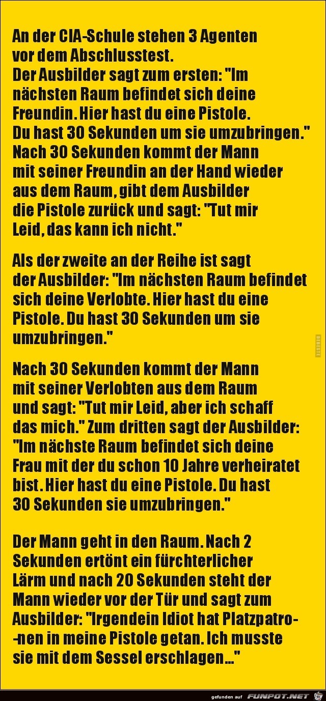 3 Agenten zum Abschlusstest..... 3 Agenten zum Abschlusstest.....