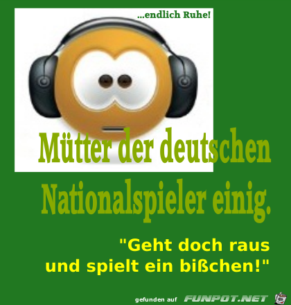 Mtter der deutschen Nationalspieler...