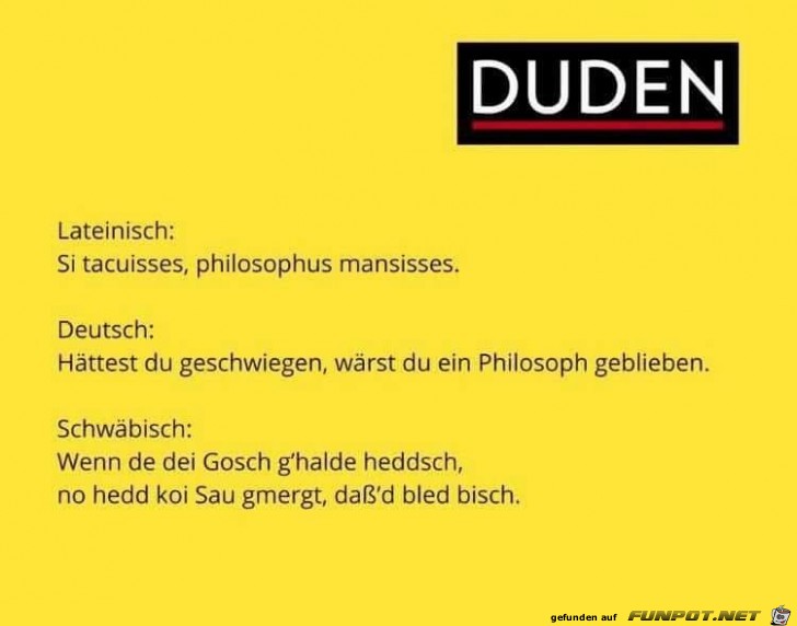 Hättest du geschwiegen Hättest du geschwiegen