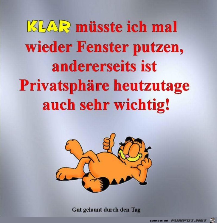 klar muesste ich mal wieder