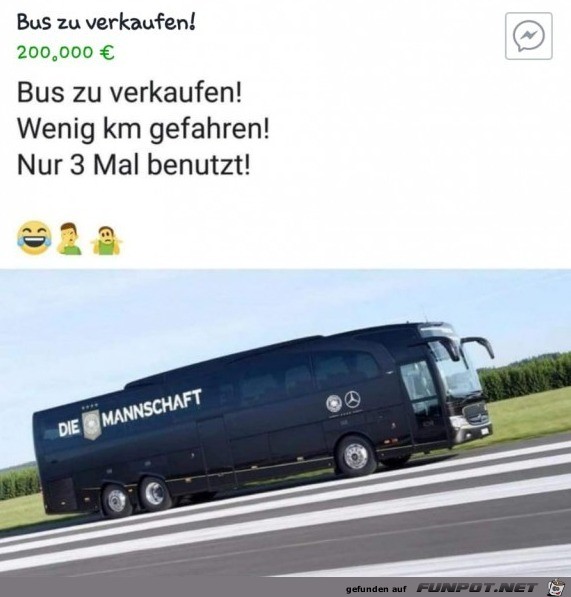 Bus zu verkaufen Bus zu verkaufen