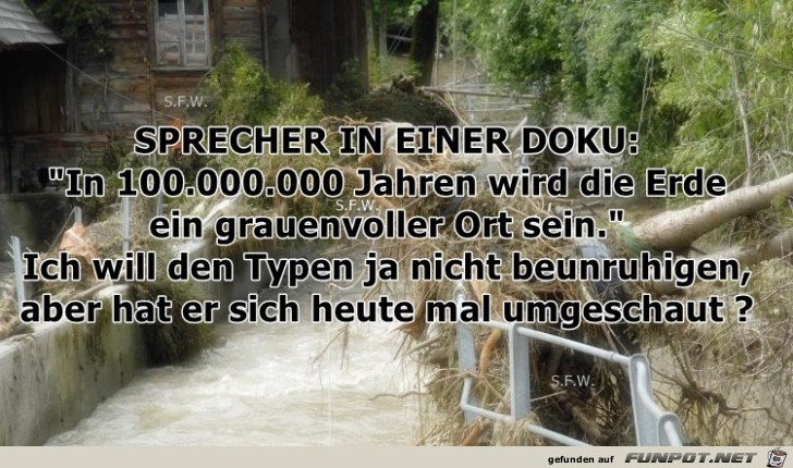 Ein Sprecher in einer Doku