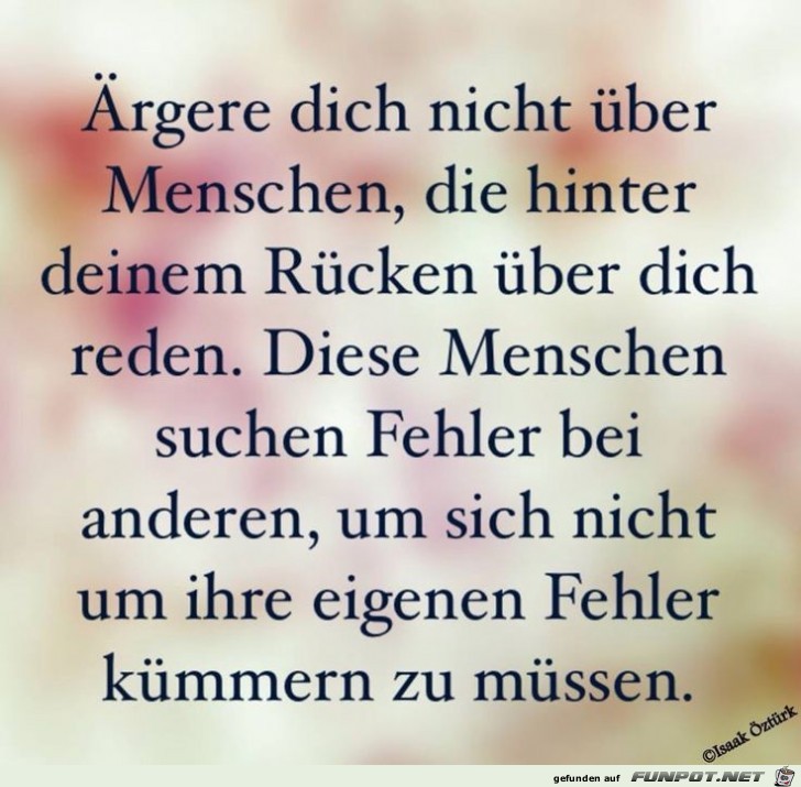 rgere dich nicht ber Menchen....