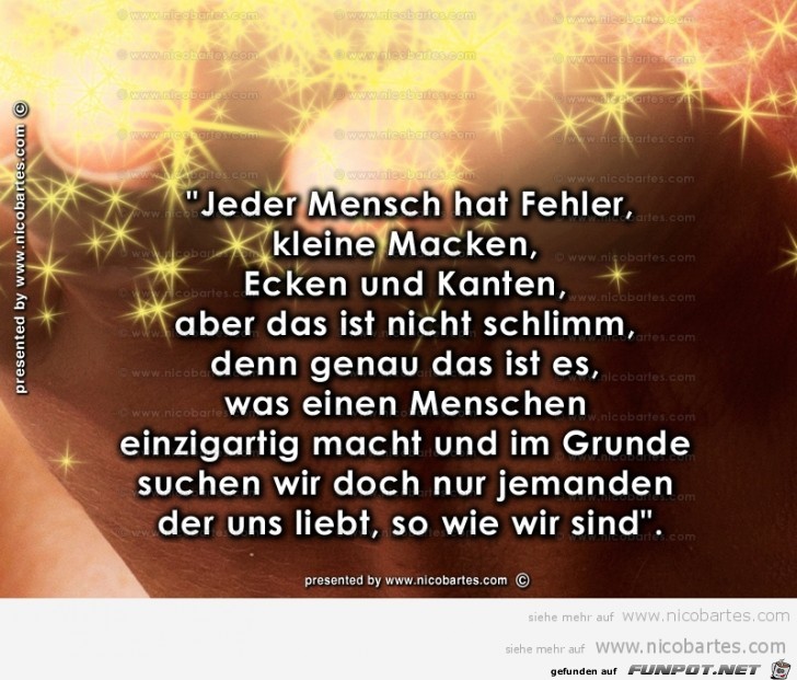 jeder Mensch hat Fehler, kleine Macken,.....