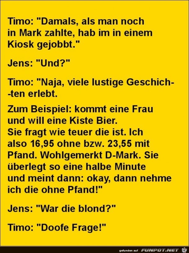 Timo und jens unterhalten sich....