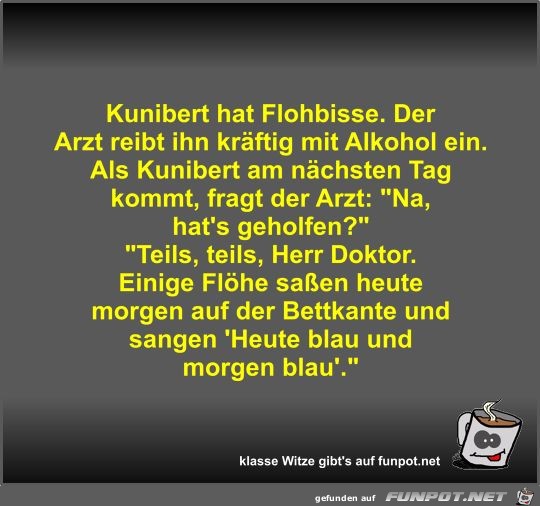 Kunibert hat Flohbisse Kunibert hat Flohbisse