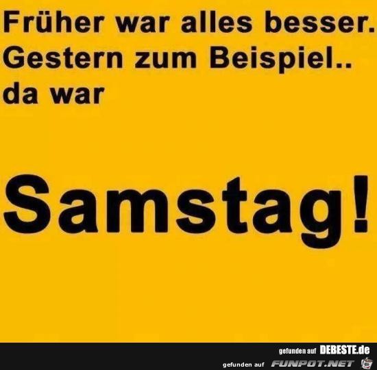 Samstag.....