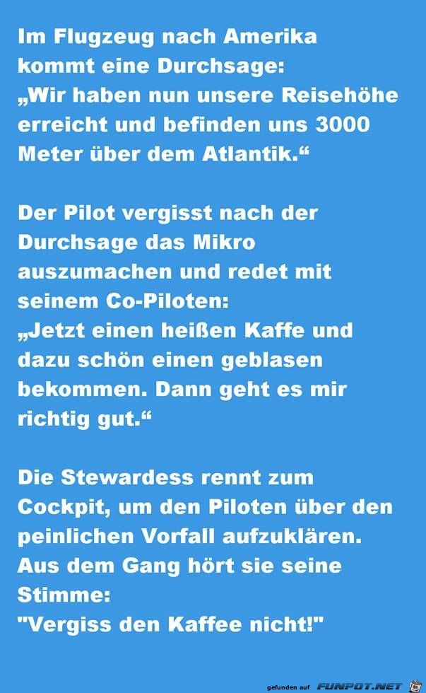 im Flugzeug nach Amerika