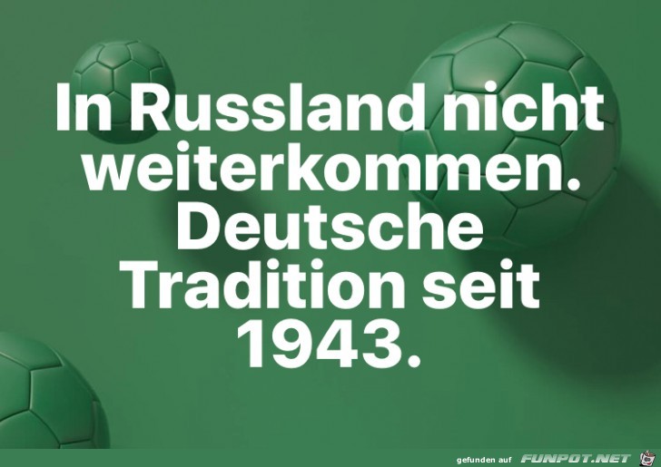 In Russland nicht weiter kommen..