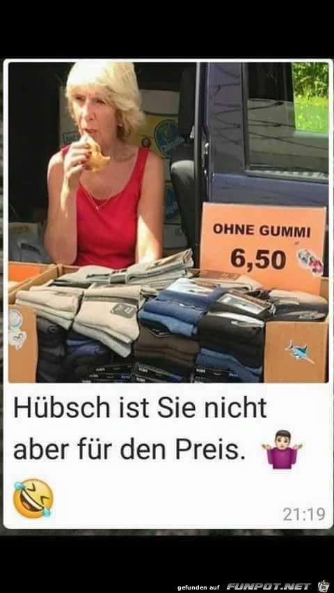 Hbsch ist sie nicht, aber...