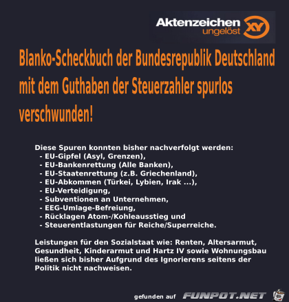 Blanko-Scheckbuch