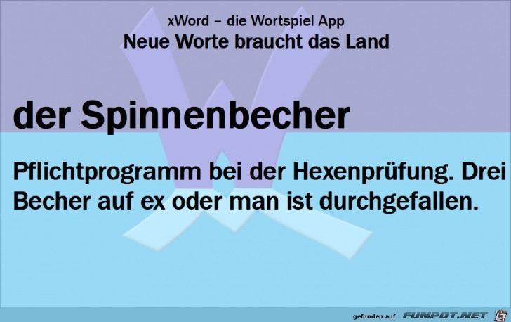 Neue-Worte-Spinnenbecher Neue-Worte-Spinnenbecher