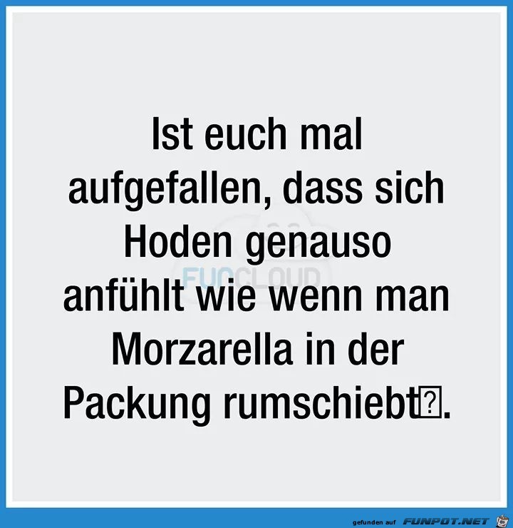 Ist's euch mal aufgefallen?