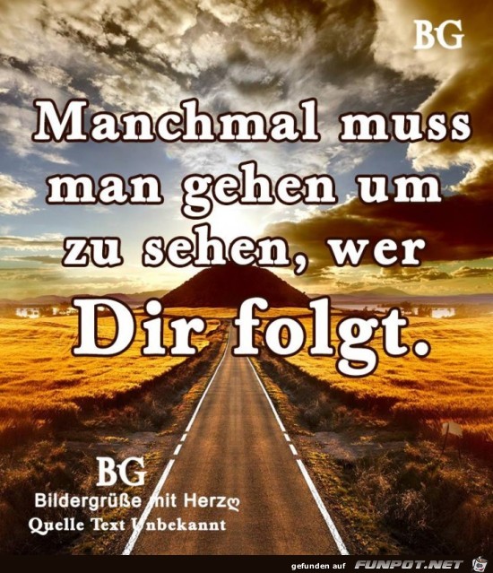 Manchmal muss man gehen