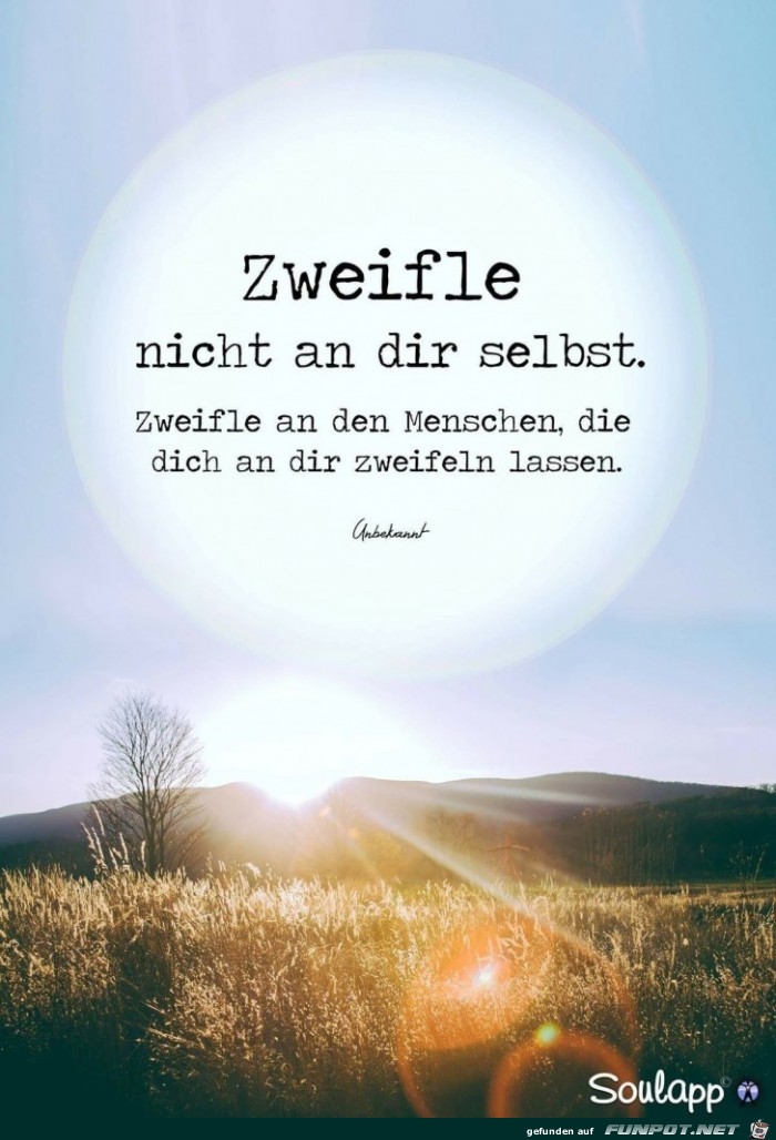 zweifle nicht zweifle nicht