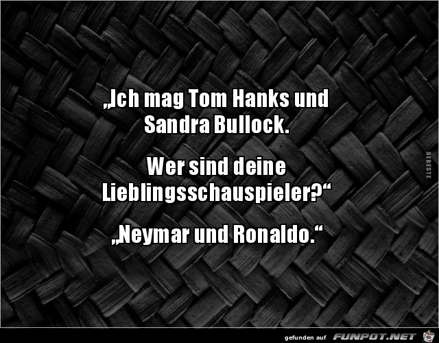 Lieblingsschauspieler Lieblingsschauspieler