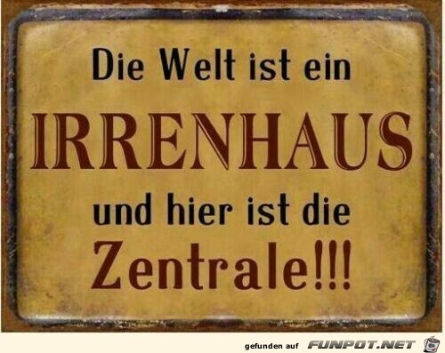 Die Welt ist ein Irrenhaus...