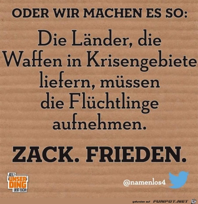 oder wir machen es so oder wir machen es so