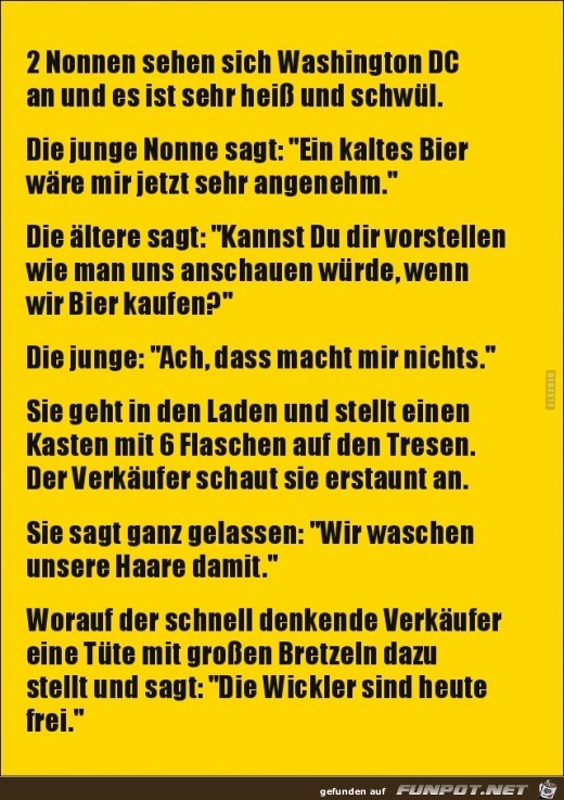 2 Nonnen sehen sich Washington an... 2 Nonnen sehen sich Washington an...