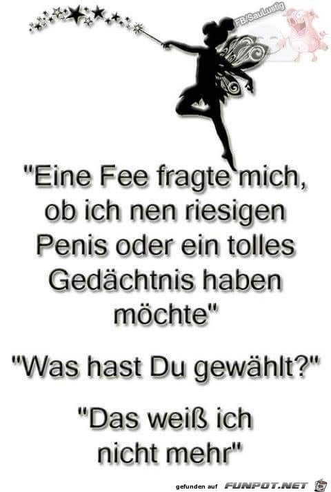 Eine Fee fragte mich, ob.... Eine Fee fragte mich, ob....