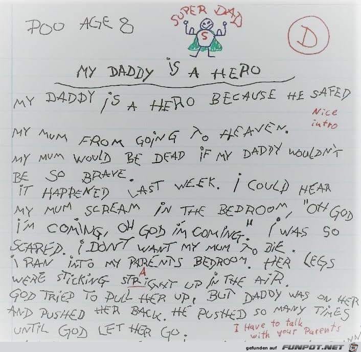 My Daddy is a Hero.... My Daddy is a Hero....