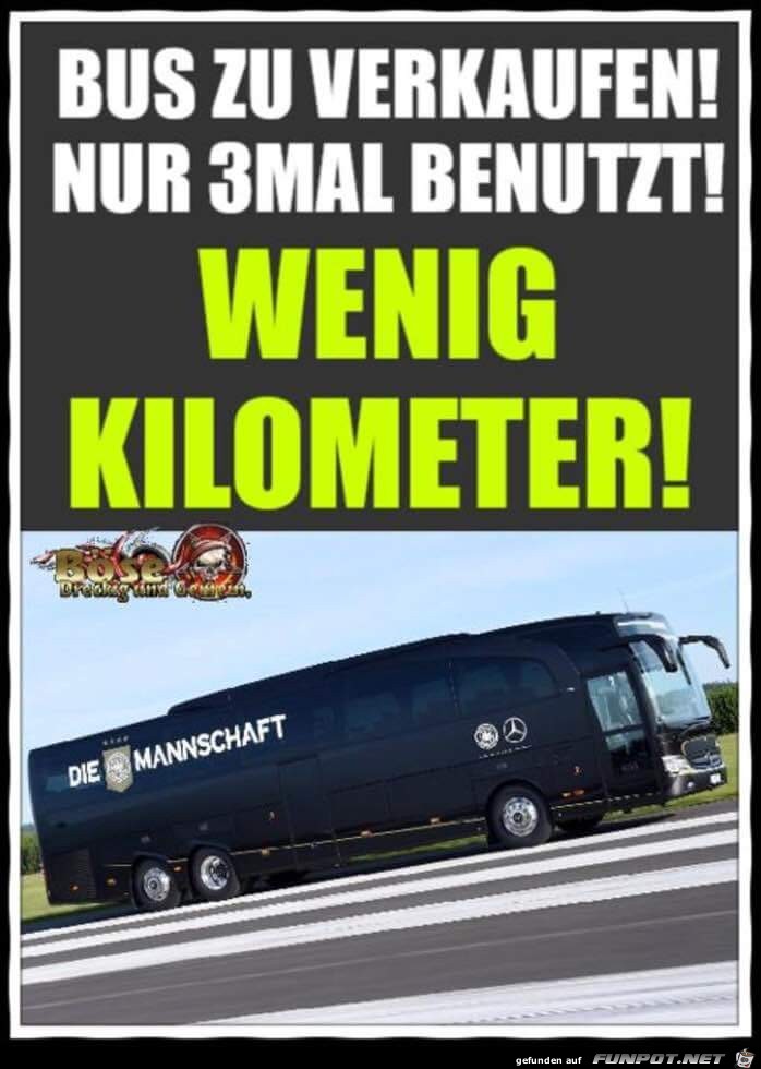 Bus zu verkaufen...