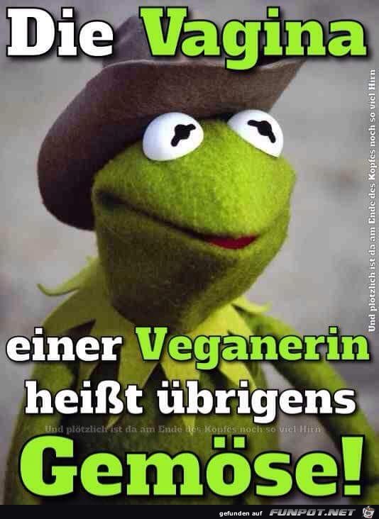 Die Vagina einer Veganerin