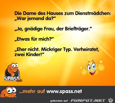 Briefträger... Briefträger...