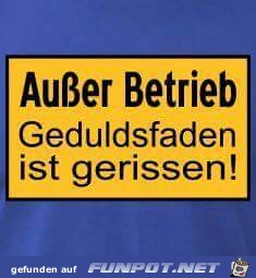 ausser Betrieb ausser Betrieb