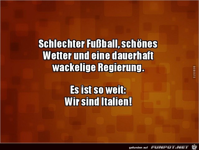 Es ist soweit Es ist soweit