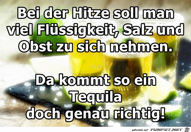 Bei der Hitze soll man